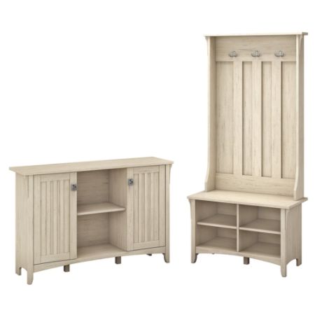 Bush Furniture Salinas Entryway Storage Set With Hall Tree Shoe