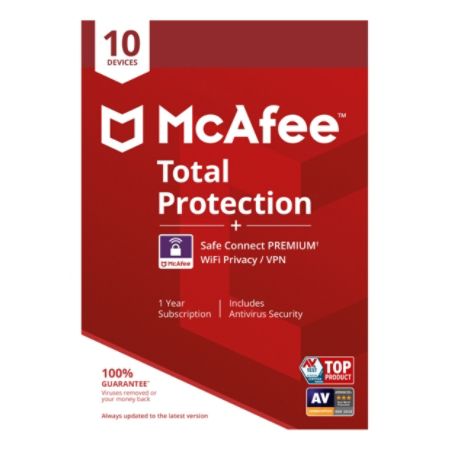 McAfee Total Protection Safe Connect Premium For PC or Mac 10 ...