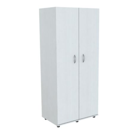 Inval Wooden WardrobeArmoire 3 Fixed Shelves 2 Doors 71 H Laricina