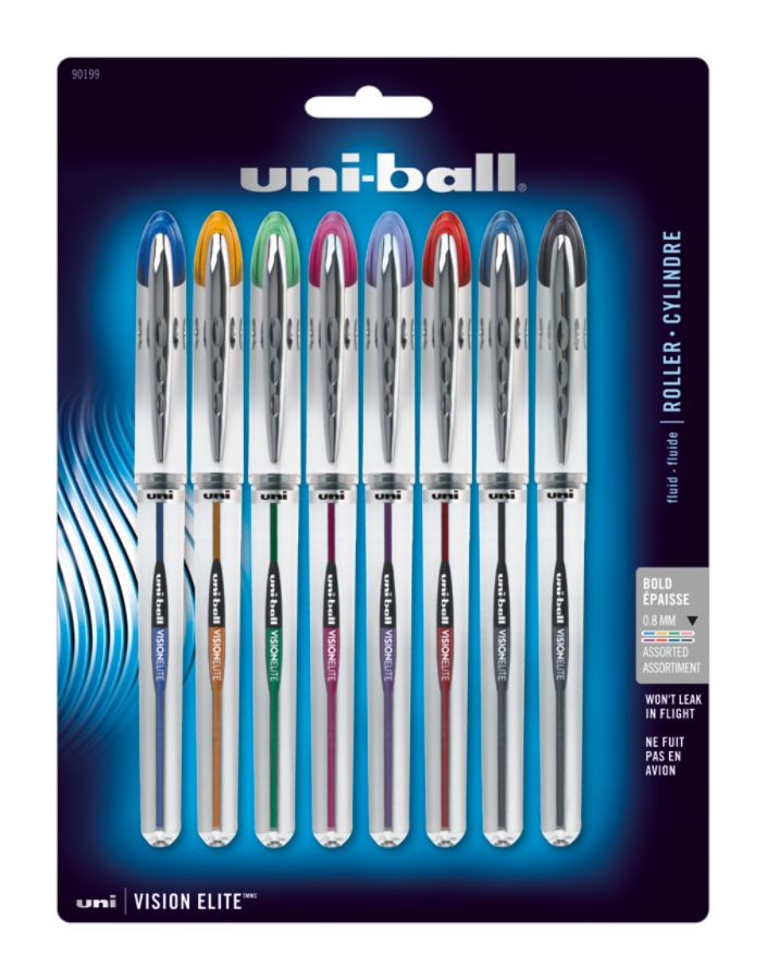 UPC 070530901993 product image for uni-ball(R) Vision(TM) Elite(TM) Liquid Ink Rollerball Pens, 0.8 mm, Bold Point, | upcitemdb.com