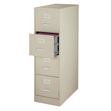 workpro 26 12 d 4 drawer letter size vertical file cabinet putty