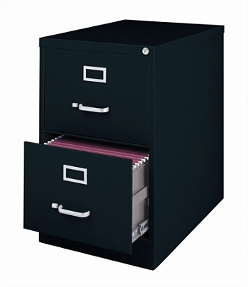 Workpro File 2 Drawer Legal Size Black Office Depot