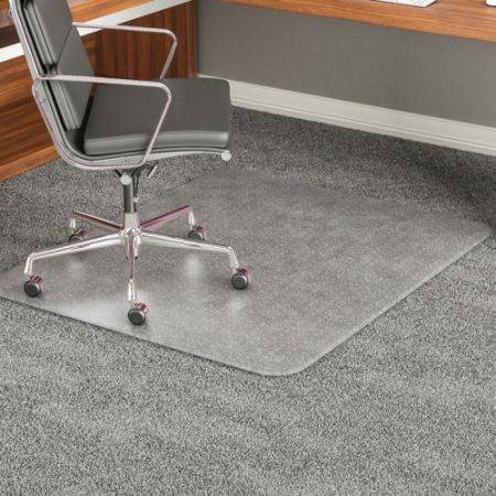 Deflect O Execumat Heavy Duty Vinyl Chair Mat For High Pile