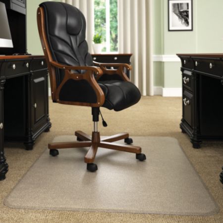 Deflect O Execumat Heavy Duty Vinyl Chair Mat For High Pile