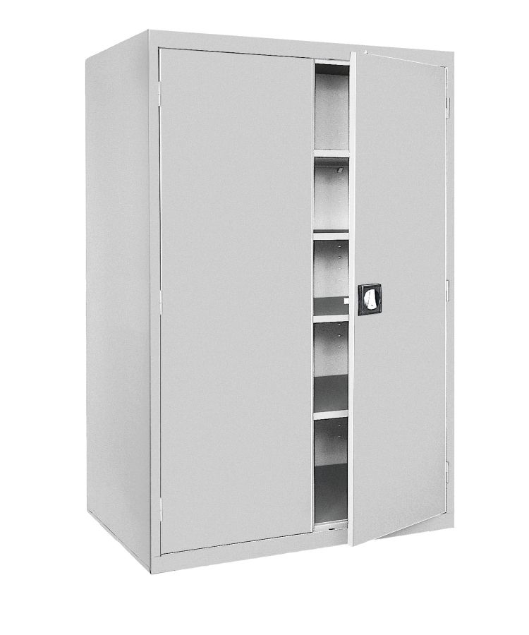 Sandusky Lee 46"W x 24"D x 72"H 5-Shelf Steel Storage Cabinet with Recessed Handle