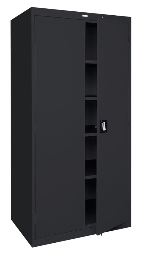 Sandusky Lee 46"W x 24"D x 72"H 5-Shelf Steel Storage Cabinet with Recessed Handle