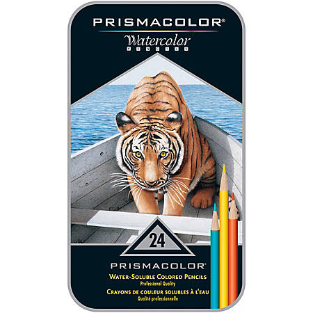 prismacolor pencils watercolor premier pencil pack tin pc prisma sanford 12pk pkg colored wet items solubility