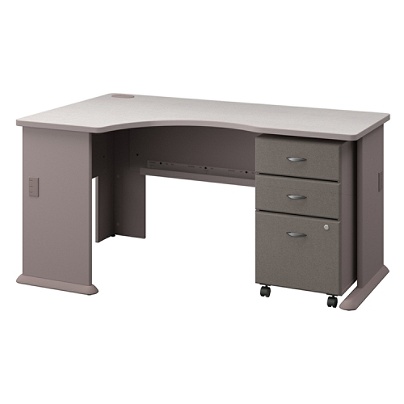 Bush Business Furniture Office Advantage Left Corner Desk With