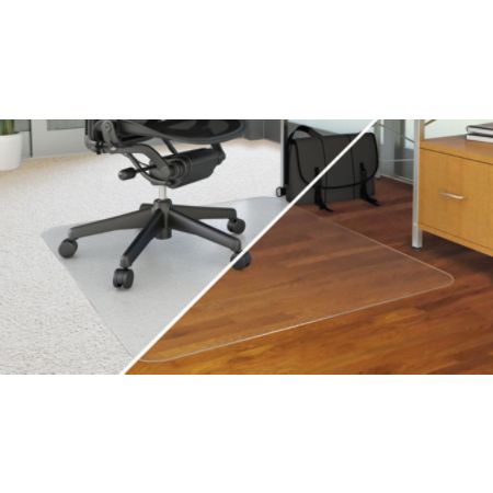 Deflect O Duomat Chair Mat 46 W X 60 L Clear Office Depot