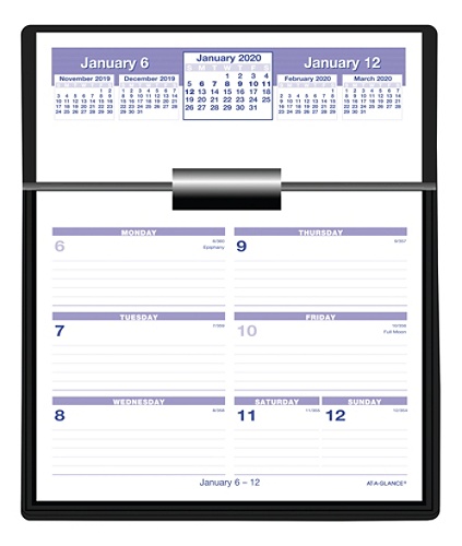At A Glance Flip A Week Desk Calendar 2020 Office Depot
