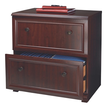 Realspace Broadstreet Cabinet Cherry Office Depot
