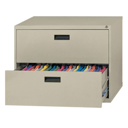 Realspace 2 Drawer Lateral File With Center Drawer Pulls 27 14 H x 30 W ...