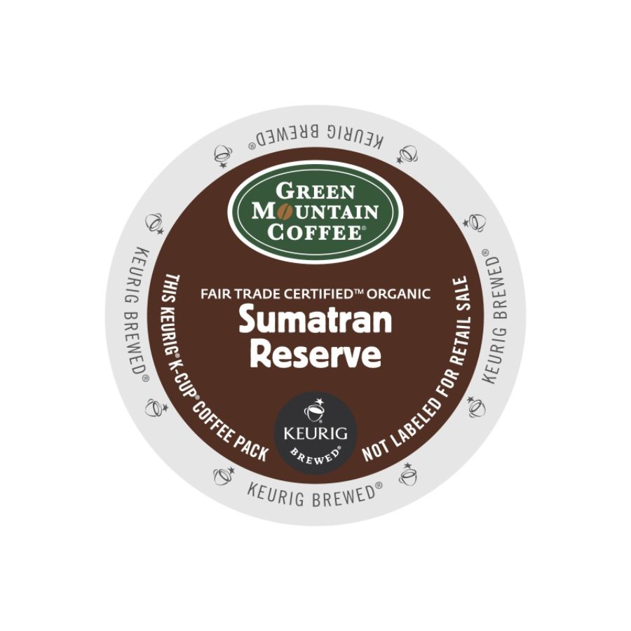 Green Mountain Coffee Organic Fair Trade Sumatra Single Serve for Keurig, 24 Ct 4 pack and case