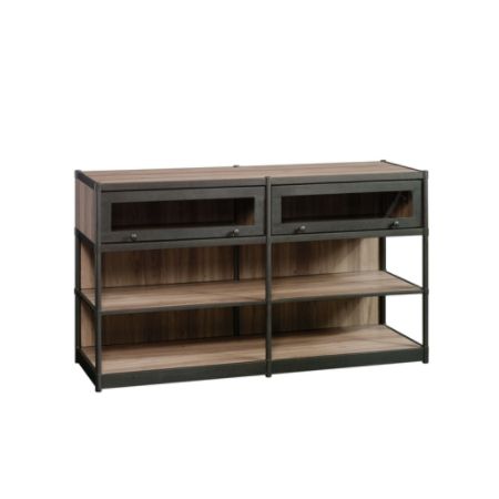 Sauder Barrister Lane Credenza For 60 Tvs Salt Oak Office Depot