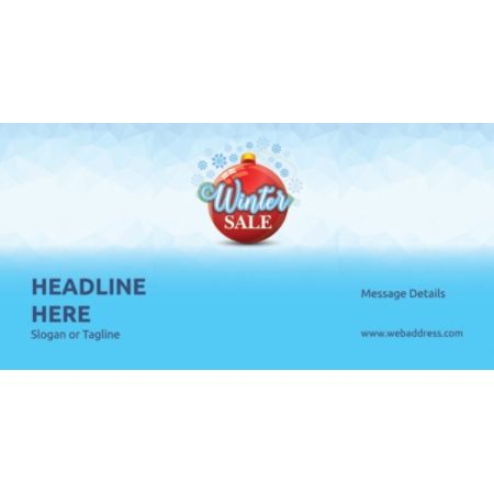 Custom Horizontal Banner Winter Sale Office Depot
