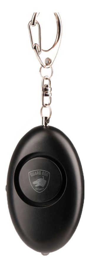 Personal Alarm Keychain With LED Light, 130 dB siren, Black 0.12 lbs, Emergency Panic Alarm audible up to 1,000 feet By Guard Dog Security