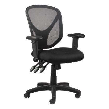 Realspace Mftc 200 Mesh Multifunction Ergonomic Mid Back Task Chair Black Item 493876