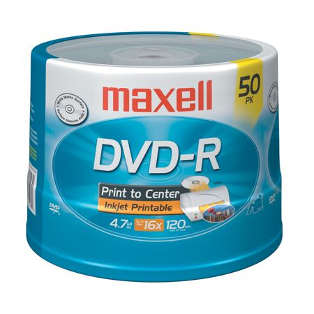 600 Pack 16x Hp White Inkjet Printable Dvd R Printable Hub