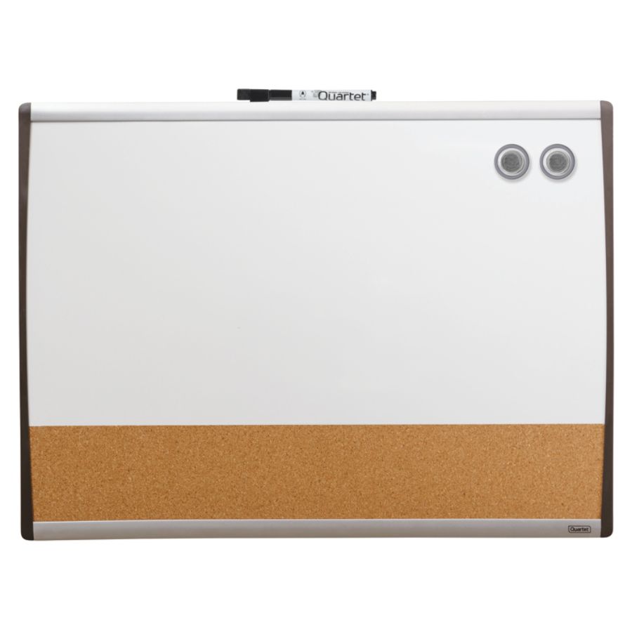 Quartet 3 In 1 Magnetic Dry Erase And Cork Combination Board 17 X