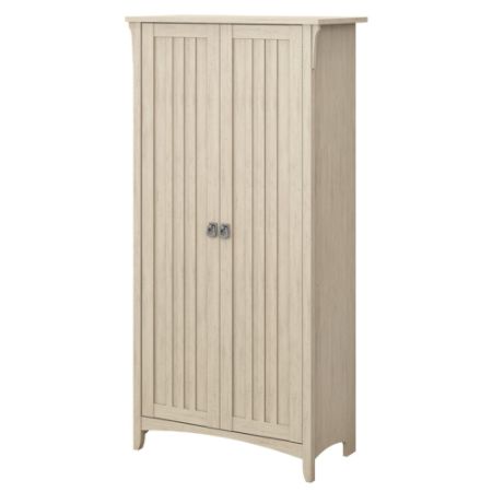 Bush Furniture Salinas Tall Cabinet White Office Depot