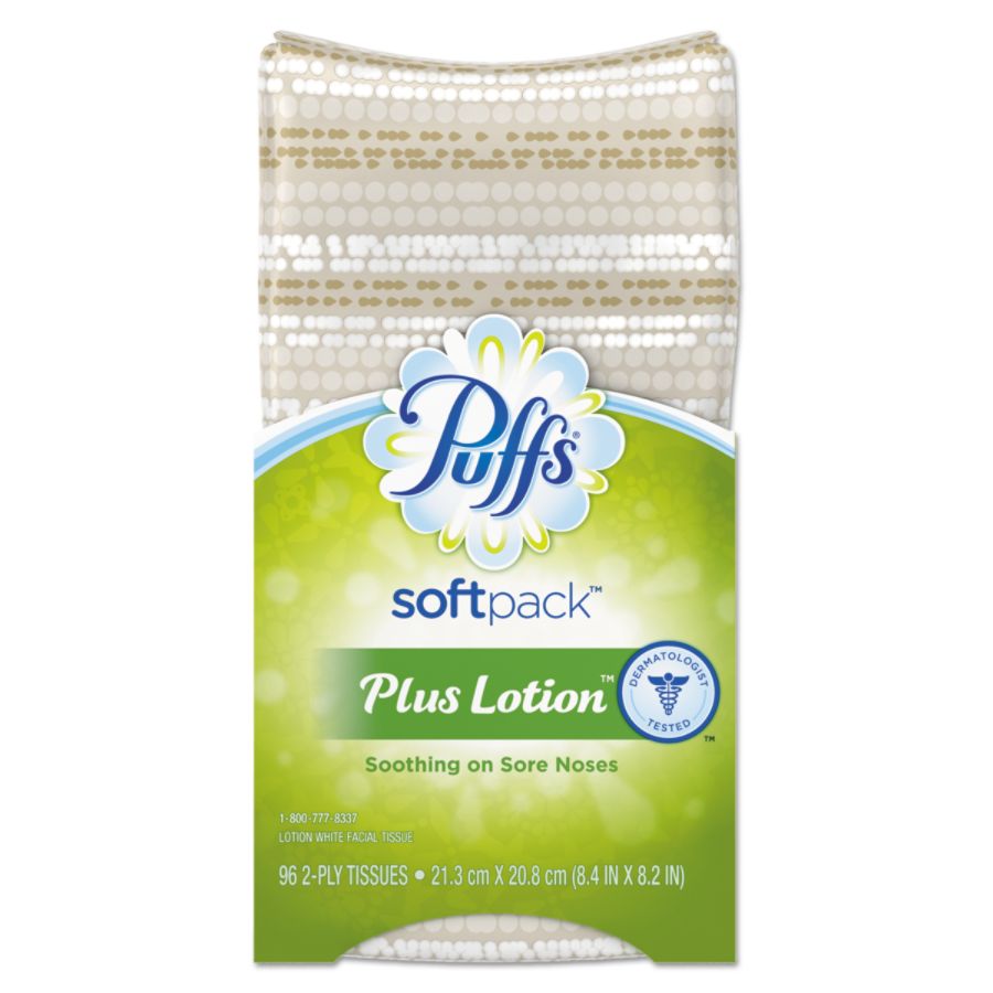 UPC 037000967408 product image for Puffs� SoftPack� Plus Lotion� Facial Tissues, 2-Ply, White, Box Of 96 | upcitemdb.com