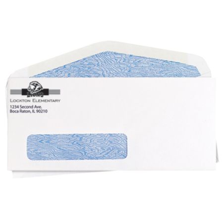 Window Security Business Envelopes White No. 10 Window Security Tint ...