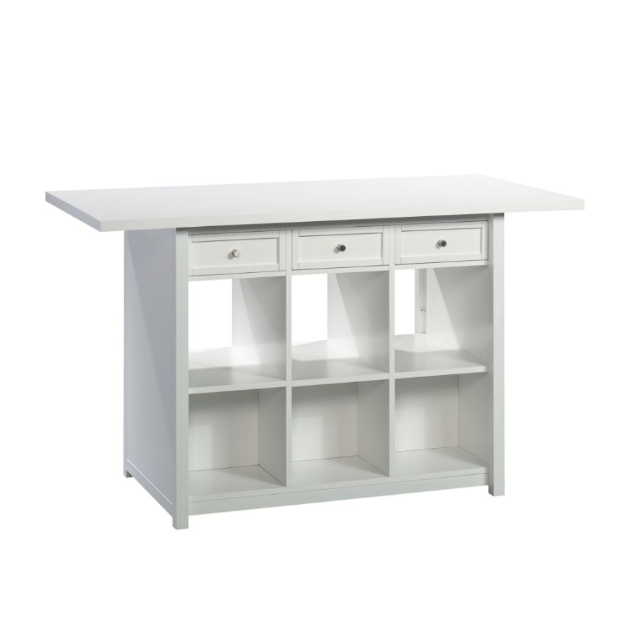 Sauder Craft Pro Series Work Table-Color:White,Style:Transitional