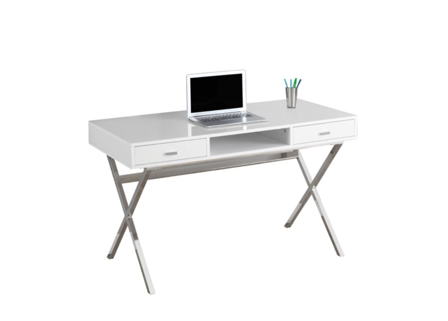 Monarch Specialties Contemporary Computer Desk With Criss Cross