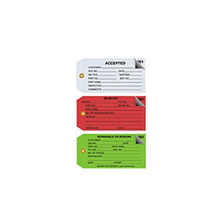 Rejected Inspection Tag - 1 Part, Size 5 - Kenmore Label & Tag
