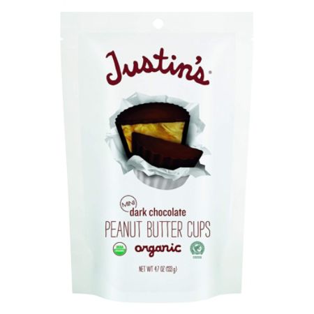Justins Dark Chocolate Mini Peanut Butter Cups 4.7 Oz - Office Depot