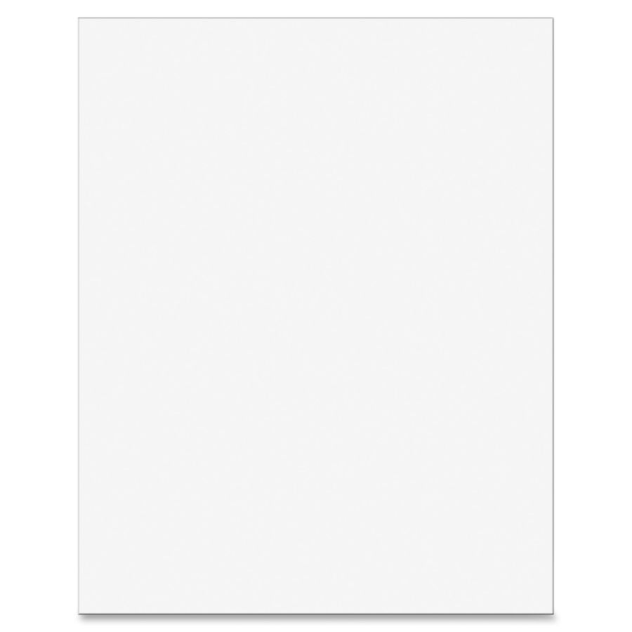 Pacon Plastic Poster Board 28 x 22 25 Pack White Plastic - Office Depot