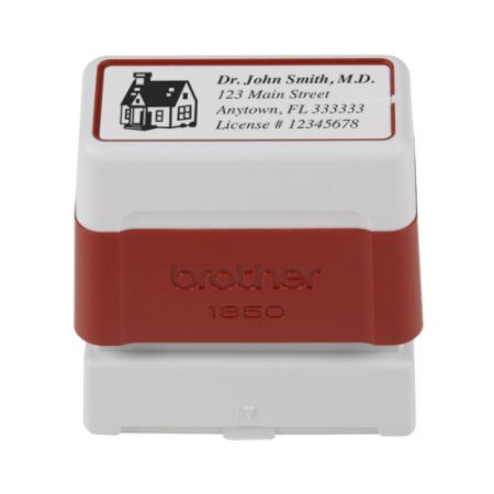 Same Day Pre Inked Custom Stamp Red - Office Depot
