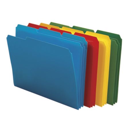 Smead Poly File Folders 9 12 X 11 12 13 Cut Assorted Colors Box Of 24 