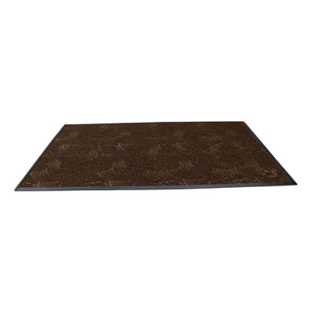 Waterhog Plus Swirl Floor Mat 36 X 60 100percent Recycled Chestnut