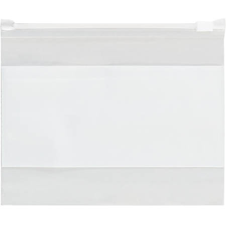 Office Depot Brand 3 Mil Slide Seal Reclosable White Block Poly Bags 9 ...