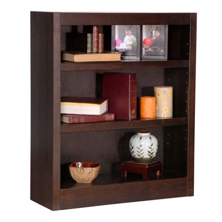 shelves bookcase concepts wood espresso print officedepot
