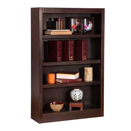 shelves concepts bookcase wood espresso print officedepot