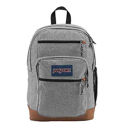 JanSport Cool Student Backpack With 15 Laptop Pocket Gray Letterman Poly - Office Depot