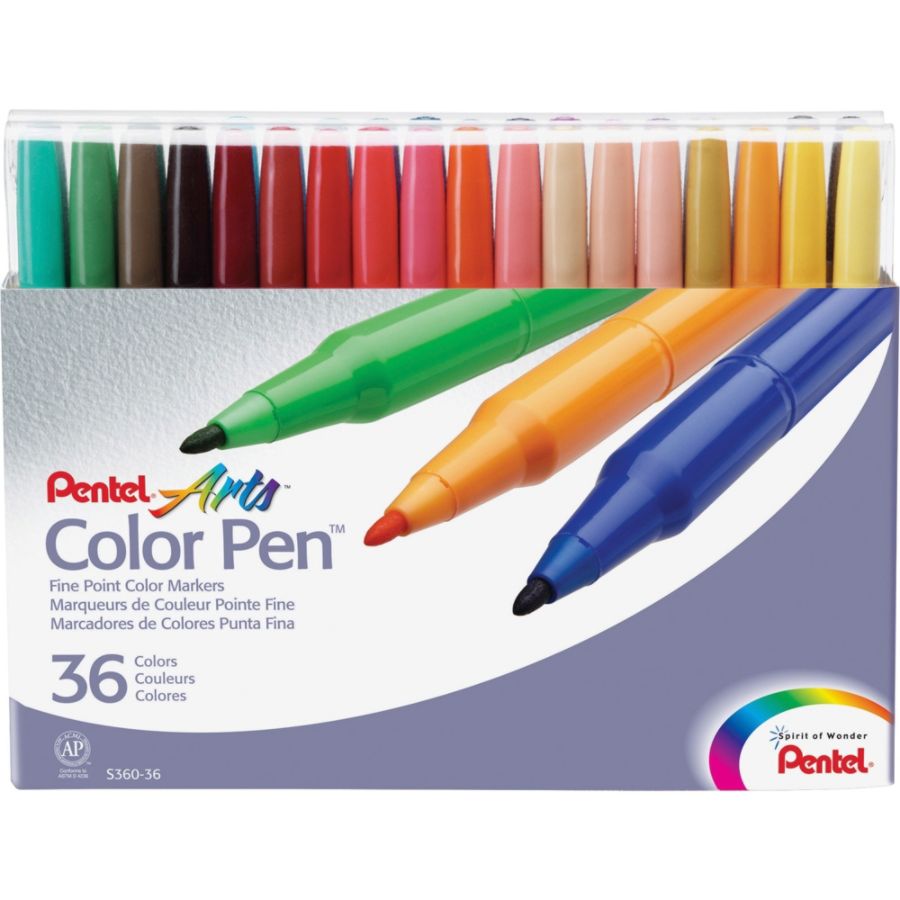 Pentel Color Pens Set Assorted Colors Set Of 36 by Office Depot & OfficeMax