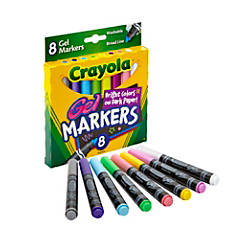 Crayola Gel FX Washable Markers Assorted Colors Box Of 8 by Office