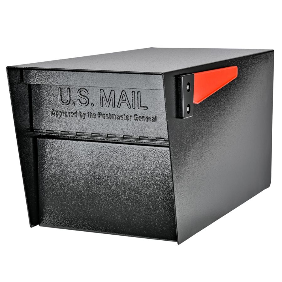 Mail Manager Street Safe Latitude Locking Security Mailbox (Front & Rear Access), Black