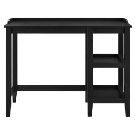 Ameriwood Home Eleanor Single Pedestal Desk Black Office Depot