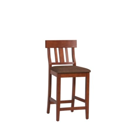 Linon Home Decor Products Keller Slat Back Counter Stool Dark