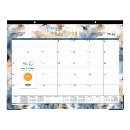Blue Sky Flint Desk Pad Calendar 119291 Office Depot