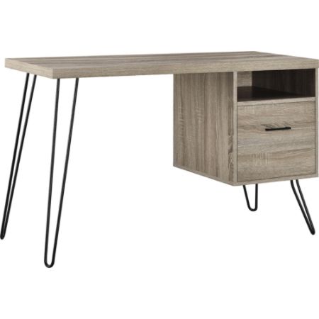 Ameriwood Home Landon Desk Distressed Gray Oak Office Depot