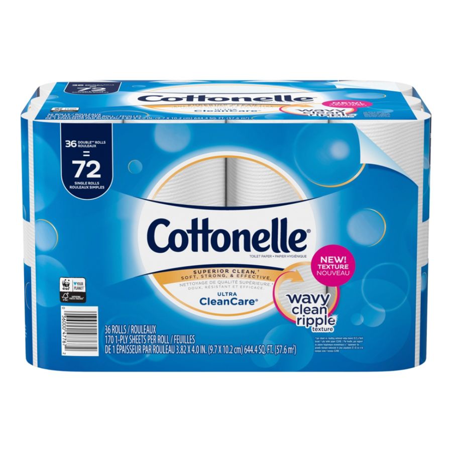 UPC 036000477672 product image for Cottonelle Ultra CleanCare Toilet Paper - Double Rolls - White - Sewer-safe, Sep | upcitemdb.com