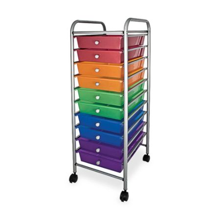 Office Depot 10 Drawer Organizer With Casters 37 12 H X 15 12 W X