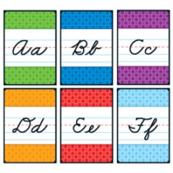 Carson Dellosa Curriculum Bulletin Board Set Cursive Alphabet by Office ...