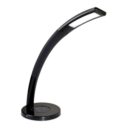 Ottlite Cobra Led Desk Lamp 23 34 H Black Shadeblack Base Office