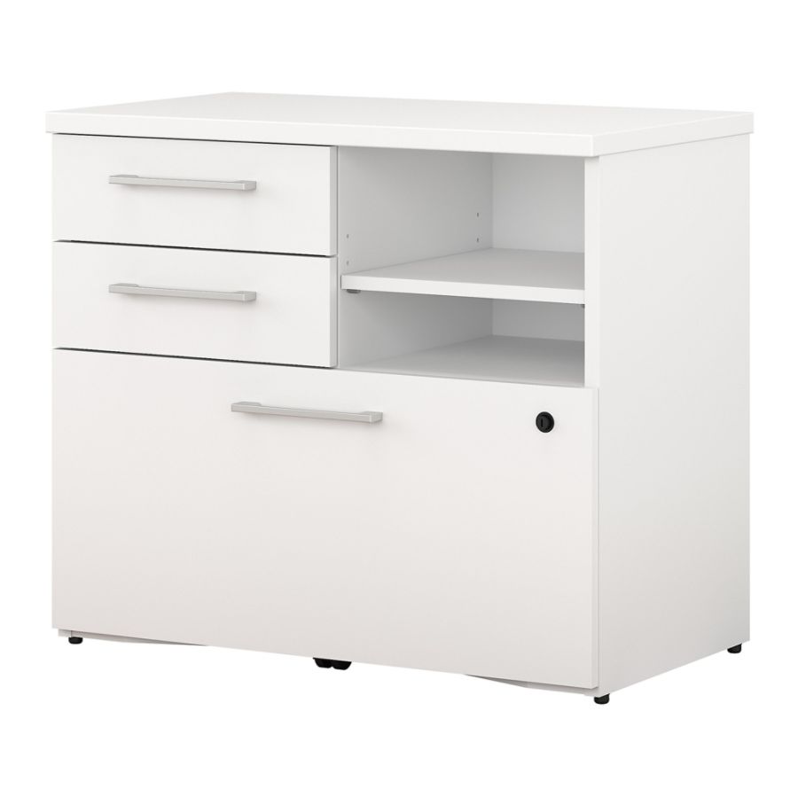 Bush Business Furniture 400 Series File Cabinet 30 W White